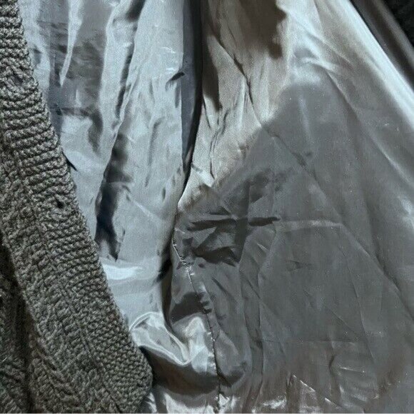 Chunky Knit Coatigan  with Pockets Handmade Cottagecore Grandmacore - Picture 14 of 16